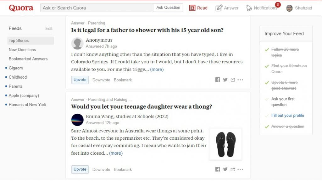 quora for blog post title quora for blog topics research