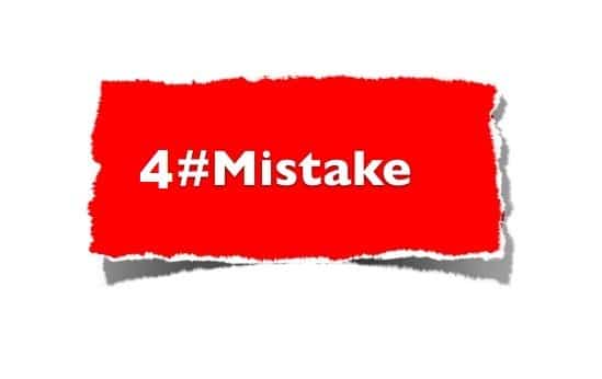 Marketing mistake # 4