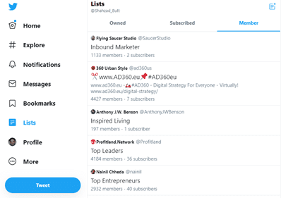 Twitter Lists Twitter Lists