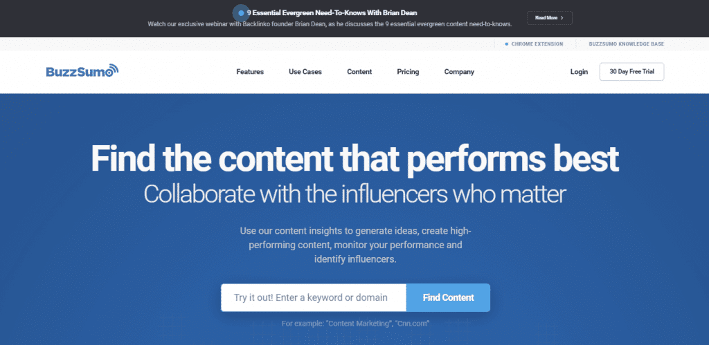 BuzzSumo - blogger outreach tool BuzzSumo - blogger outreach tool