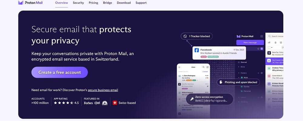 Proton Free Email Service Providers