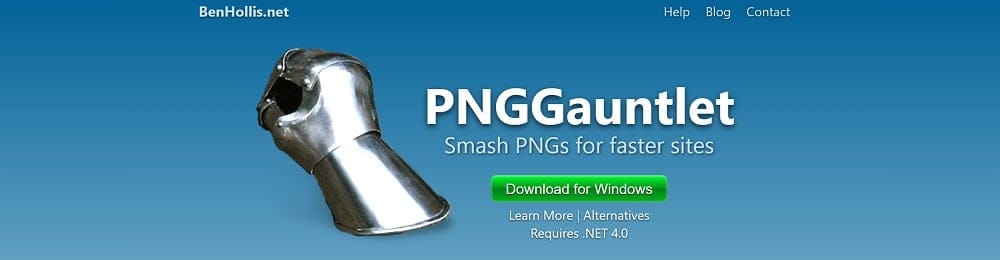 PNGGauntlet PNG reduction