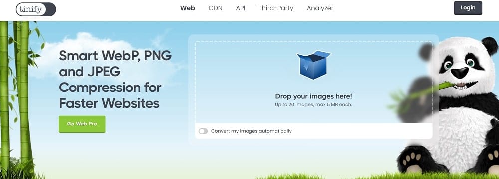 TinyPNG PNG compressor