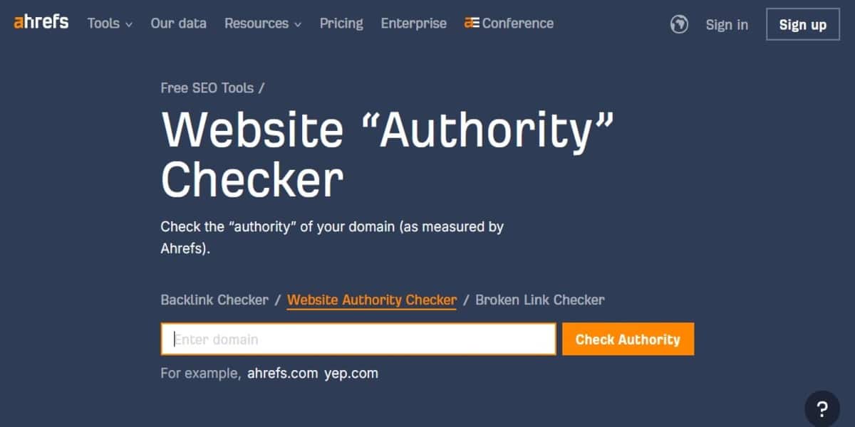 domain authority checker