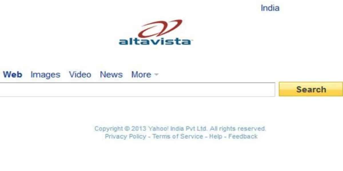 AltaVista search engine