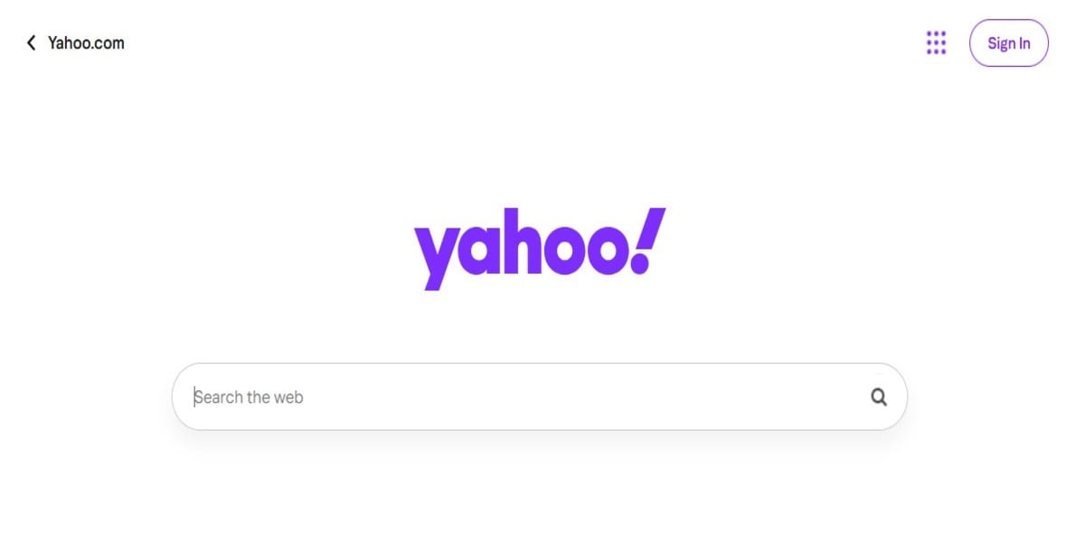yahoo search engine